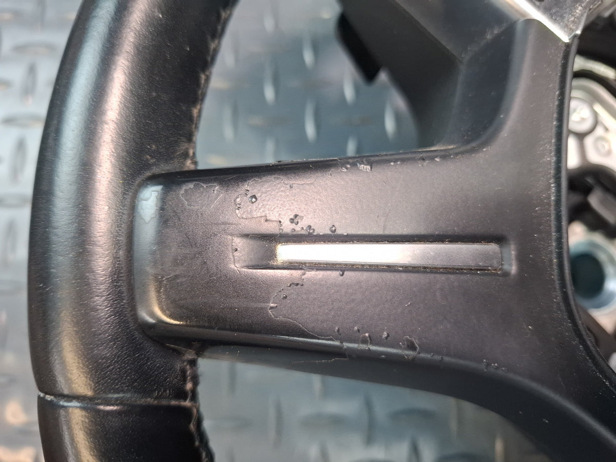 2012-2015 Mercedes X166 W166 GL ML Leather Steering w Controls & Paddles Black