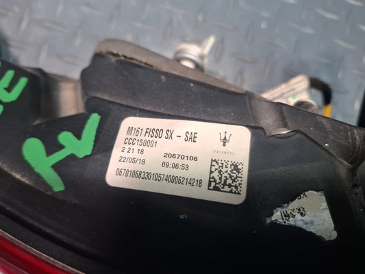 2017-2020 Maserati Levante M161 Rear Left Outer Tail Light Lamp 670106833