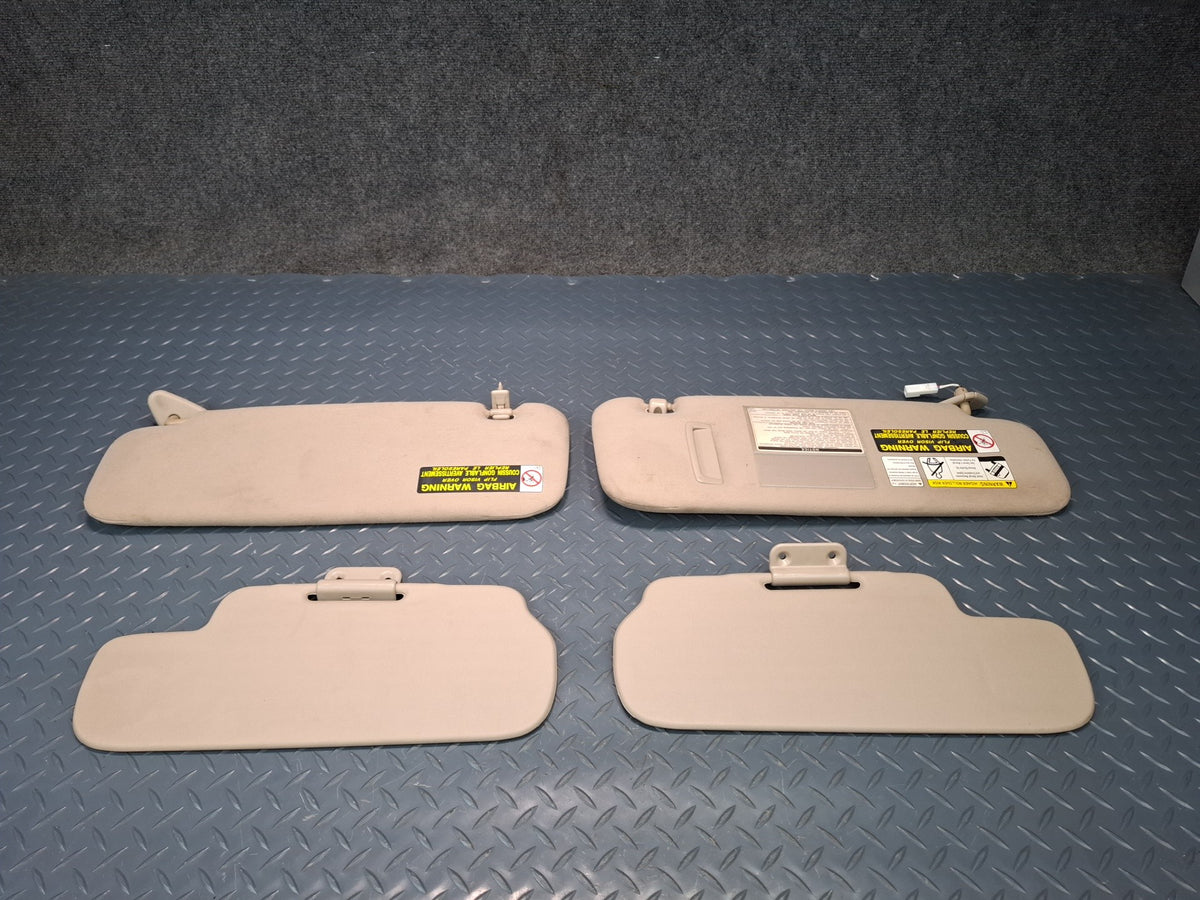 2003-2007 Lexus UZJ100L LX470 Rimary & Secondary Front Sun Visor Set of 4