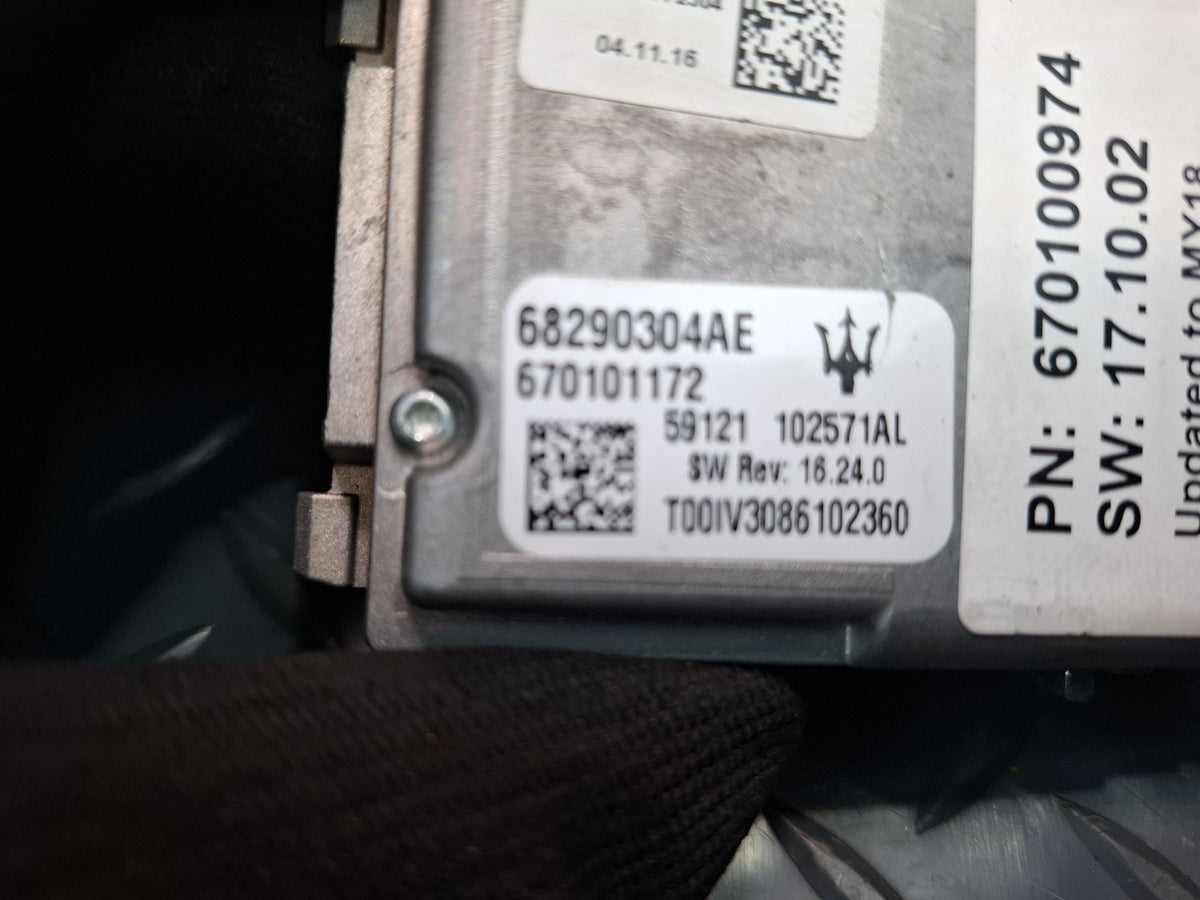 2017-2020 Maserati Levante M161 Windshield LKA Lane Keep Assist Camera 670101172