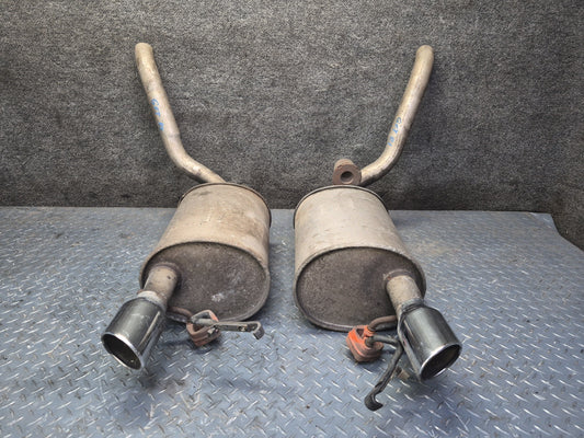 02-05 Ford Thunderbird Set of 2 Rear Left & Right Exhaust Muffler w Tips OEM