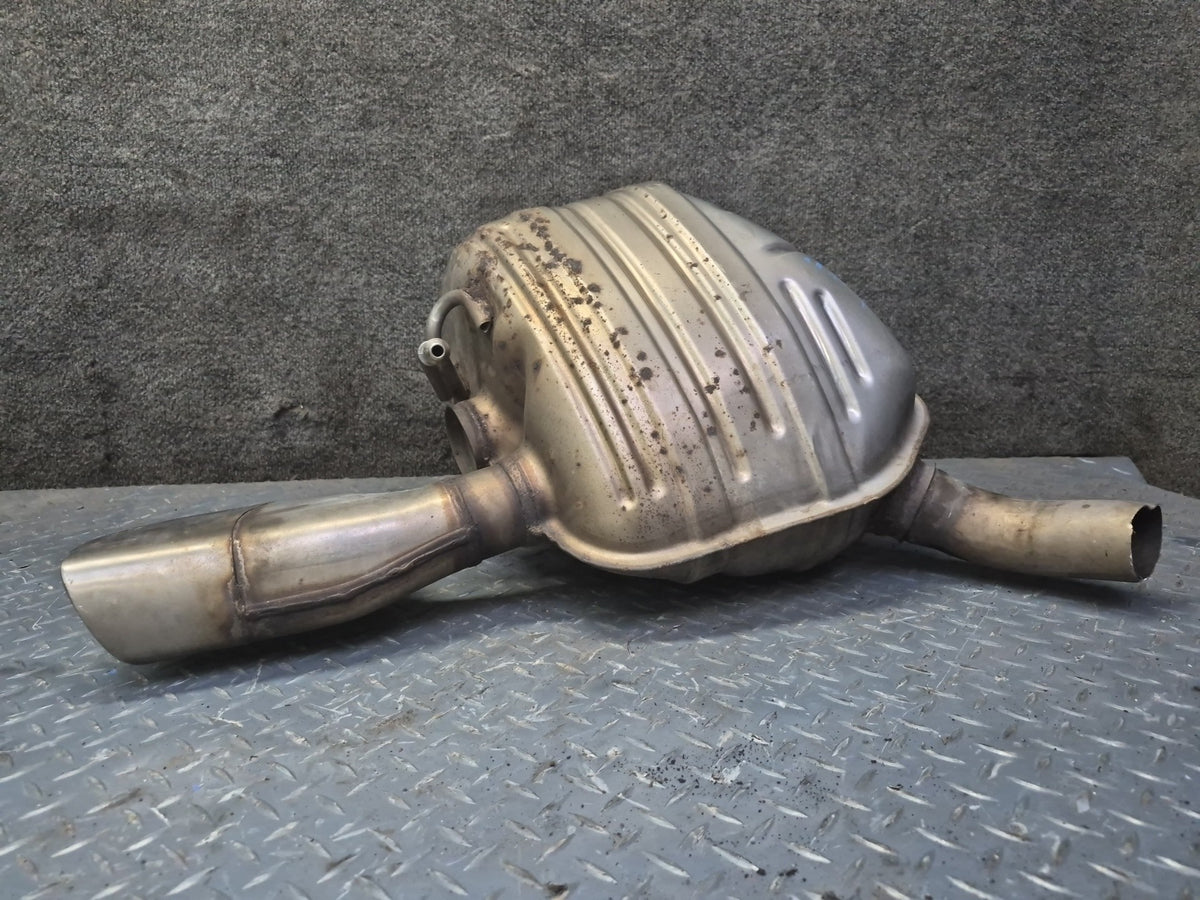 11-16 Porsche Panamera 970 3.6L Rear Right Left Side Exhaust Muffler W/ Tips Set