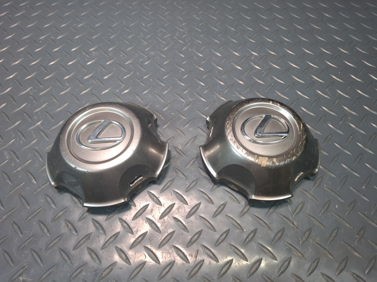 2003-2007 Lexus UZJ100L LX470 Wheel Center Cap Hubcap Set of 2 Damaged