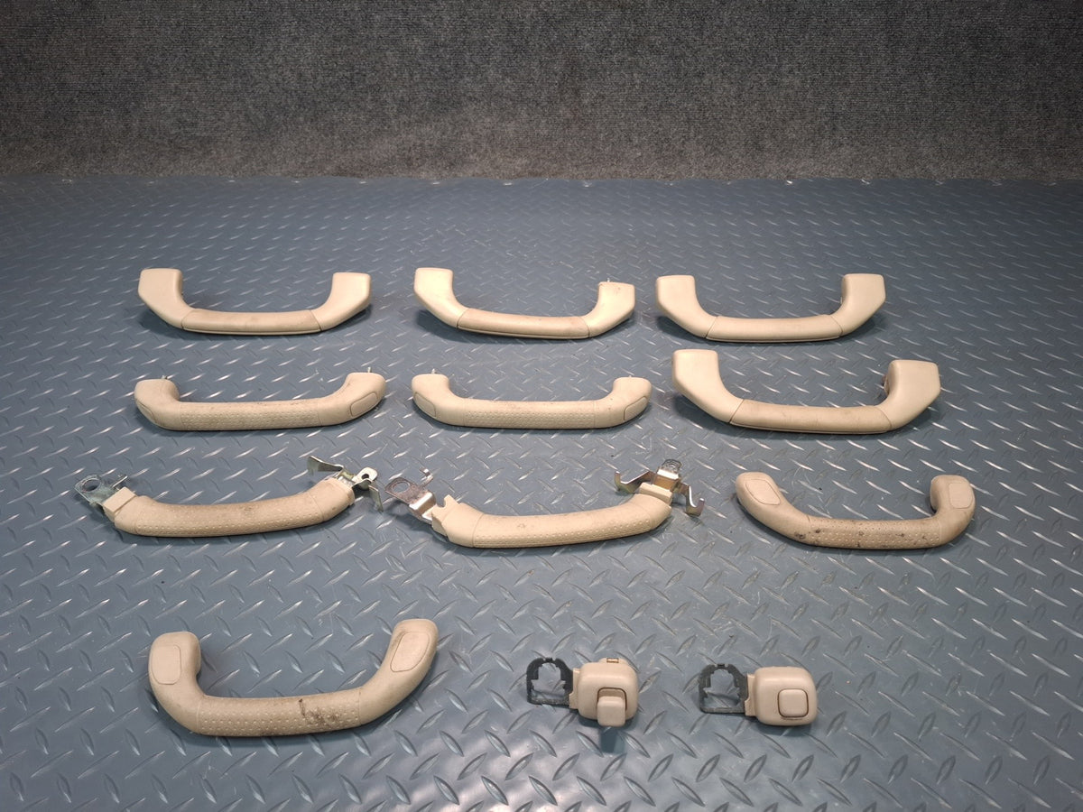 1998-2007 Lexus UZJ100L LX470 Interior Overhead Grab Handle Hook Set of 10