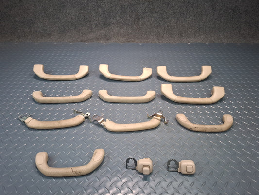 1998-2007 Lexus UZJ100L LX470 Interior Overhead Grab Handle Hook Set of 10