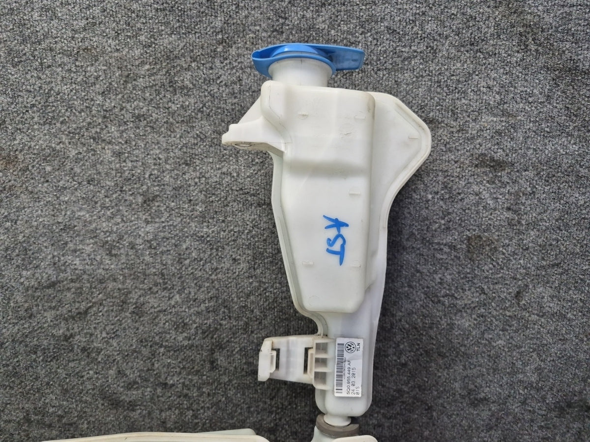 15-20 Audi S3 8VS Windshield Washer Bottle Reservoir w Pump & Neck Assembly OEM