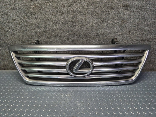 2005-2007 Lexus UZJ100L LX470 Front Engine Radiator Chrome Grille Cover w Emblem