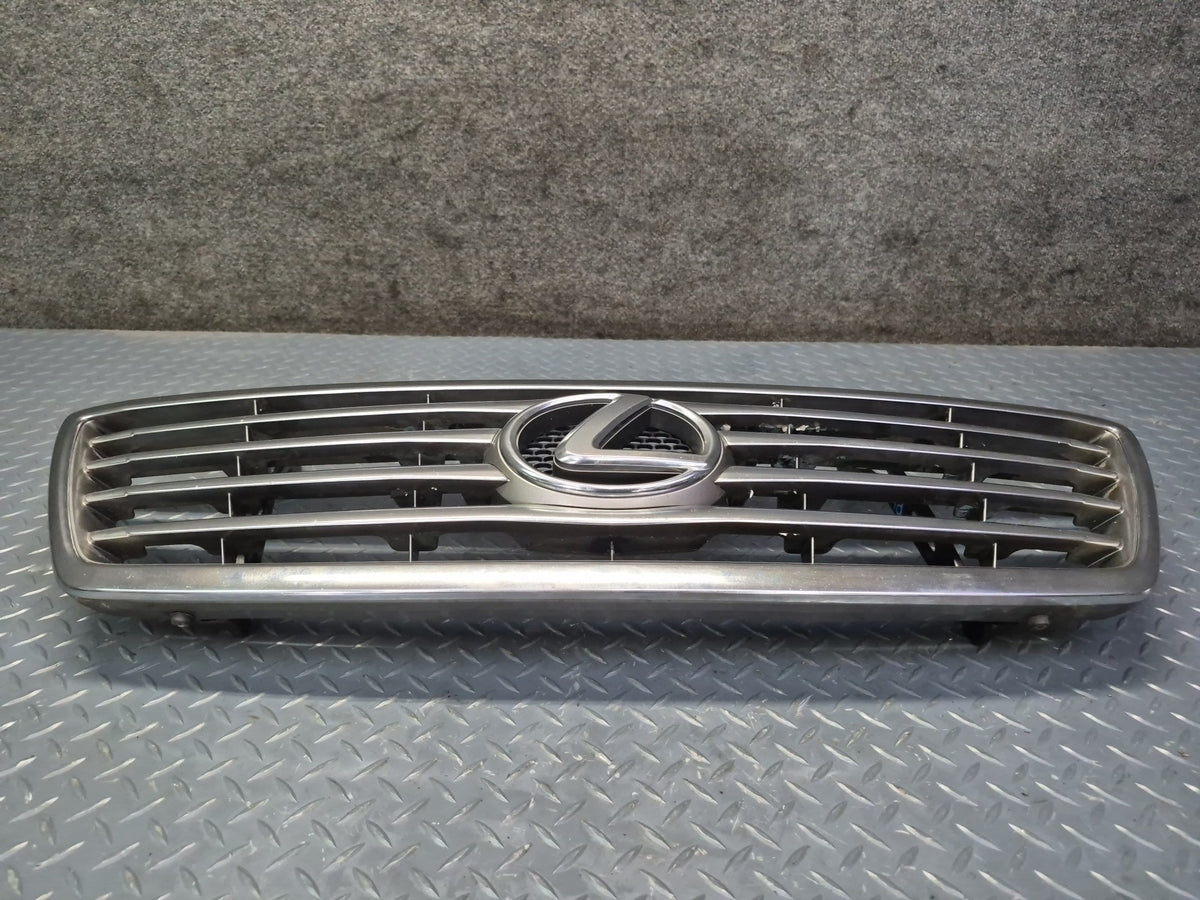 2005-2007 Lexus UZJ100L LX470 Front Engine Radiator Chrome Grille Cover w Emblem