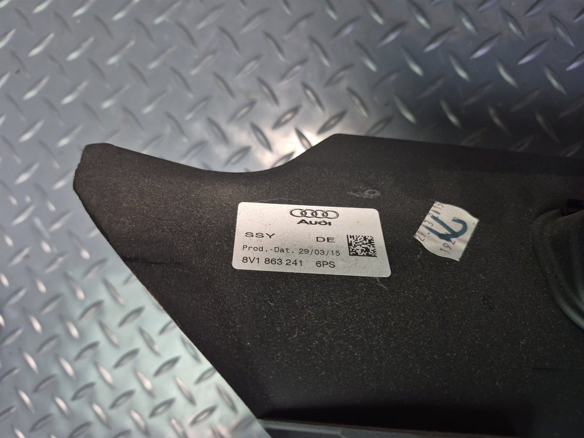 15-20 Audi S3 8VS Floor Cenrer Console Console Panel Black 8V1863241 OEM