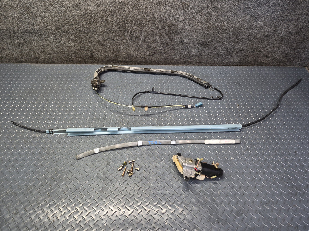 84-86 TOYOTA CRESSIDA MX73 FRONT LEFT ROOF SHOULDER BELT GUIDE RAIL ASSY OEM