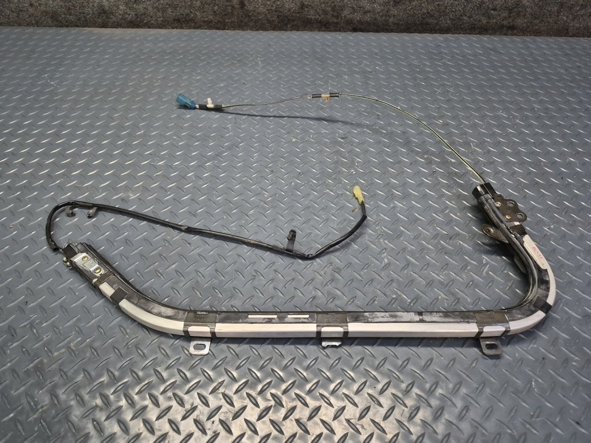 84-86 TOYOTA CRESSIDA MX73 FRONT LEFT ROOF SHOULDER BELT GUIDE RAIL ASSY OEM