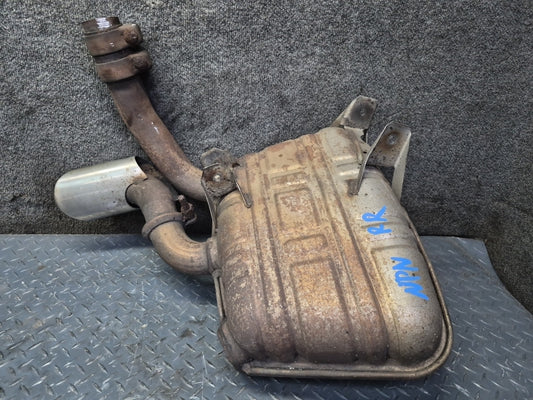 1999-2001 Porsche 911 996 M/T Rear Right Exhaust Muffler w Tip