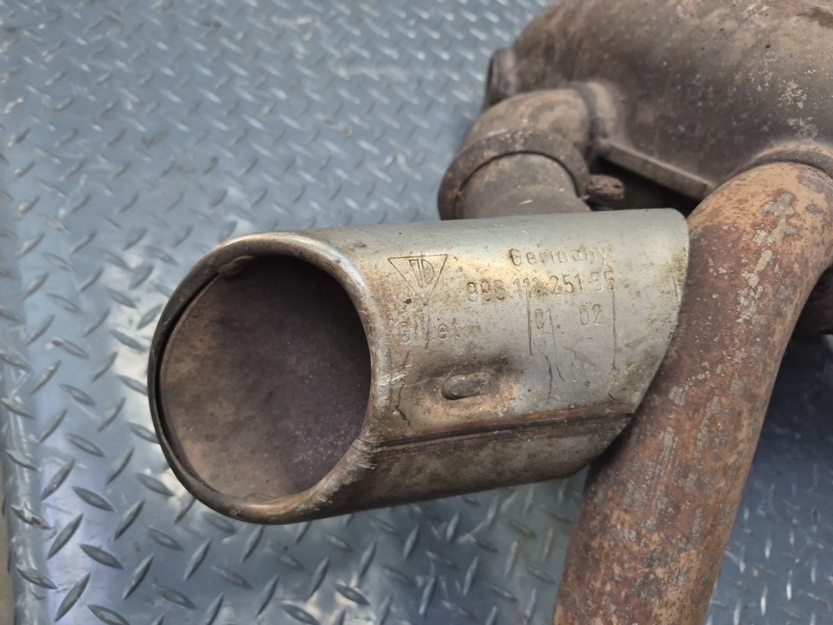 1999-2001 Porsche 911 996 M/T Rear Right Exhaust Muffler w Tip
