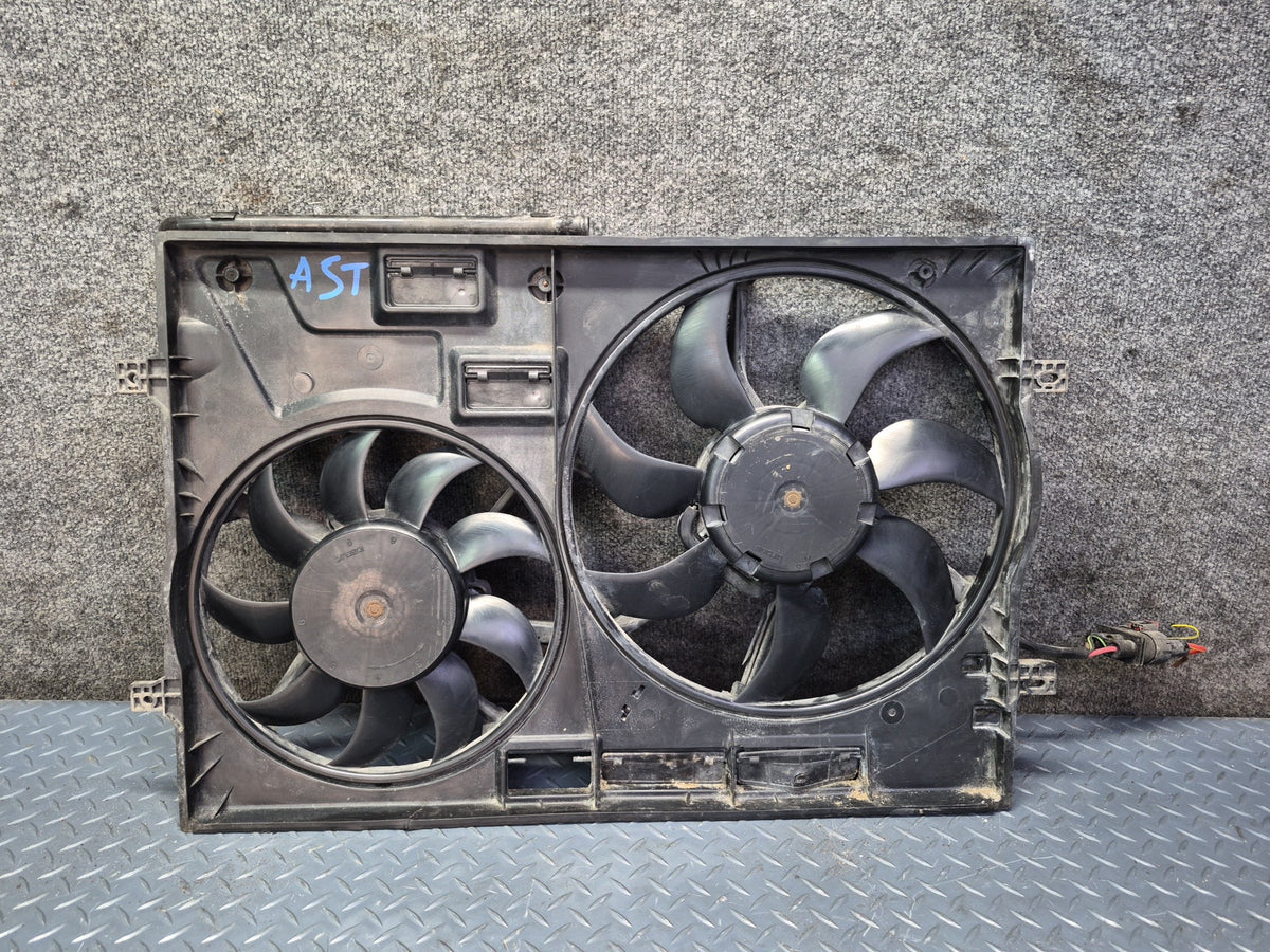 15-20 Audi S3 8VS 2.0L Cooling Radiator Shroud w Fan Assembly OEM