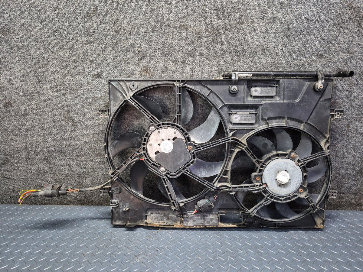 15-20 Audi S3 8VS 2.0L Cooling Radiator Shroud w Fan Assembly OEM