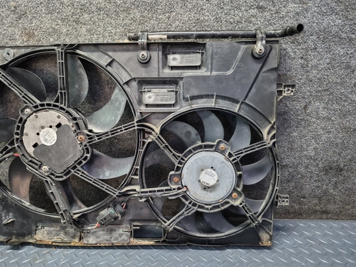 15-20 Audi S3 8VS 2.0L Cooling Radiator Shroud w Fan Assembly OEM