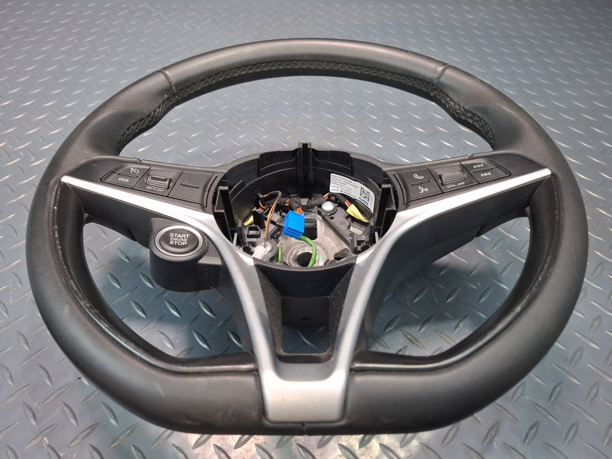 17-21 Alfa Romeo Giulia Leather Steering Black w Controls OEM