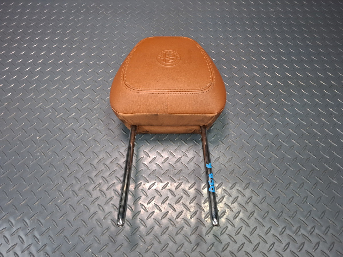 17-22 Alfa Romeo Giulia Front Left & Right Seat Leather Headrest Set of 2 OEM