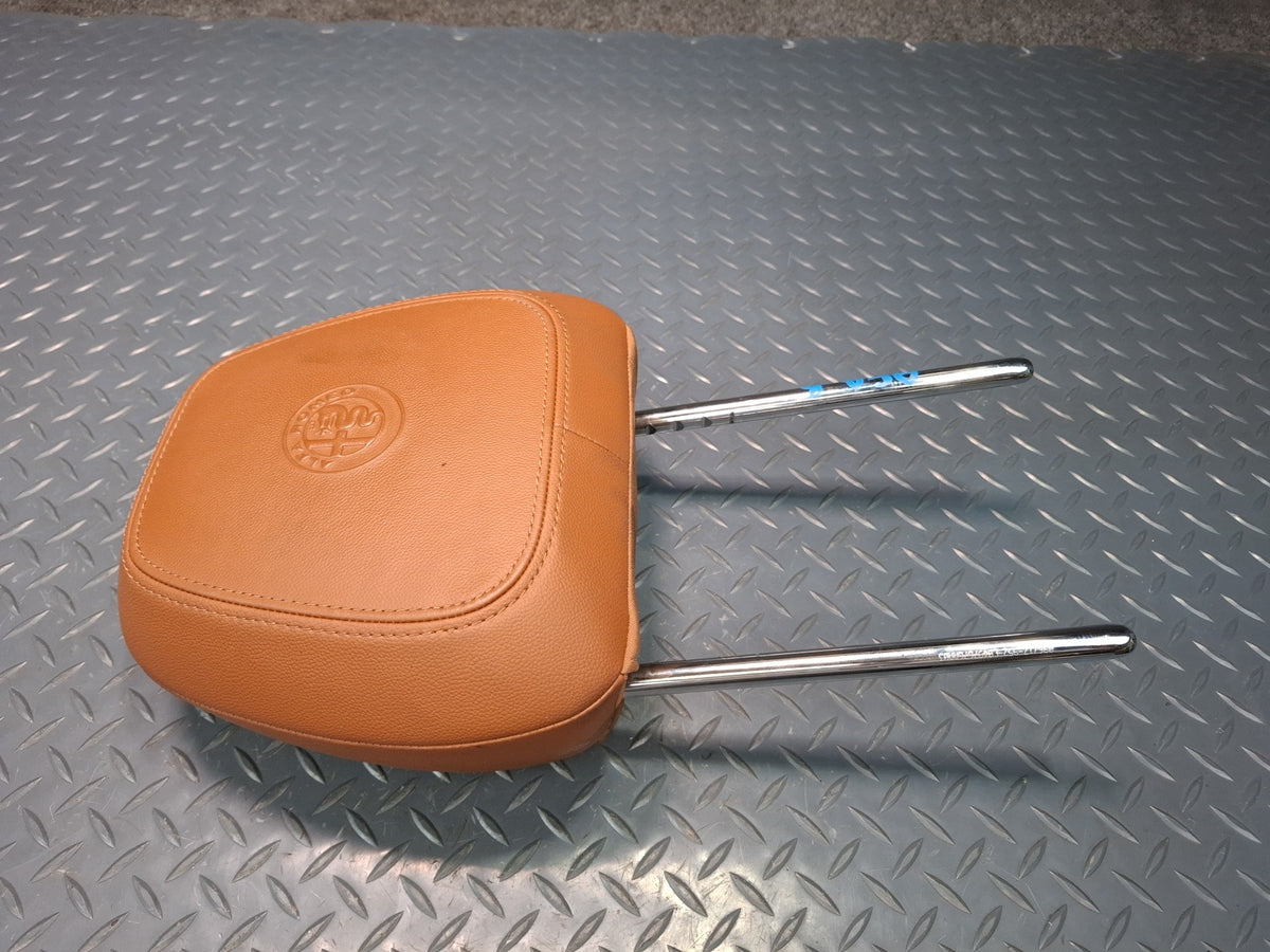 17-22 Alfa Romeo Giulia Front Left & Right Seat Leather Headrest Set of 2 OEM