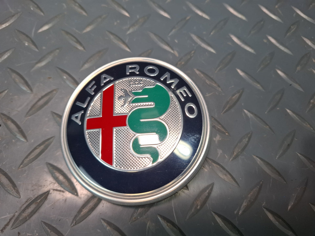 17-23 Alfa Romeo Giulia Q4 952 Rear Trunk Lid Tailgate Emblem Badge Set OEM