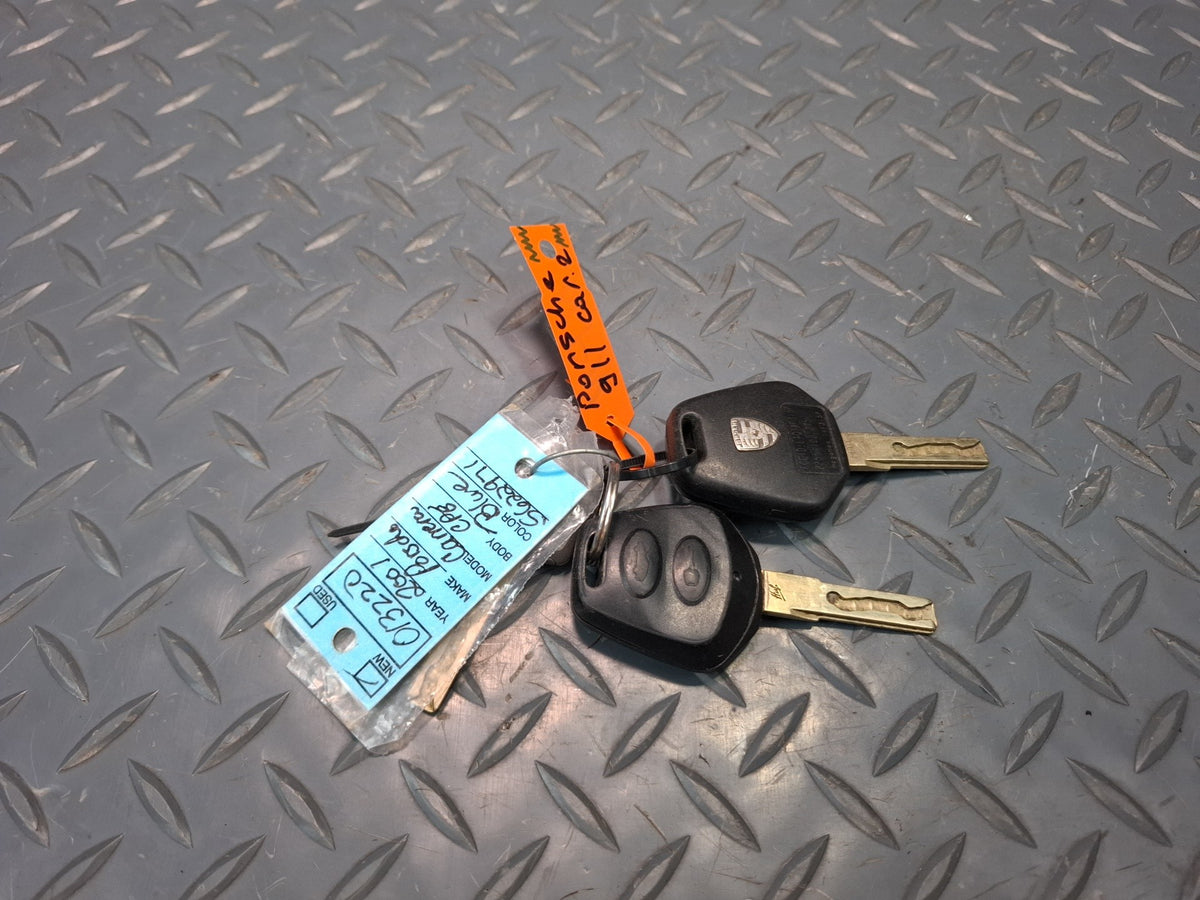 2001 Porsche 911 996 3.4 M96.01 RWD MT ECU ECM Immo Ignition Lock Handle KEY Set