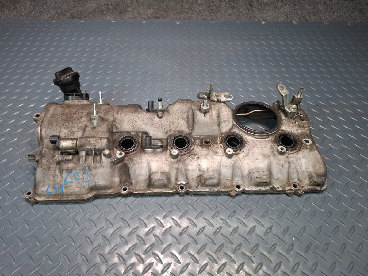 08-16 Lexus LS600HL UVF46 2URFSE Left Engine Cylinder Head Valve Cover OEM
