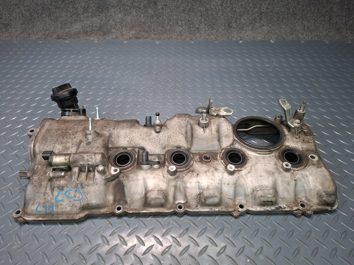 08-16 Lexus LS600HL UVF46 2URFSE Left Engine Cylinder Head Valve Cover OEM