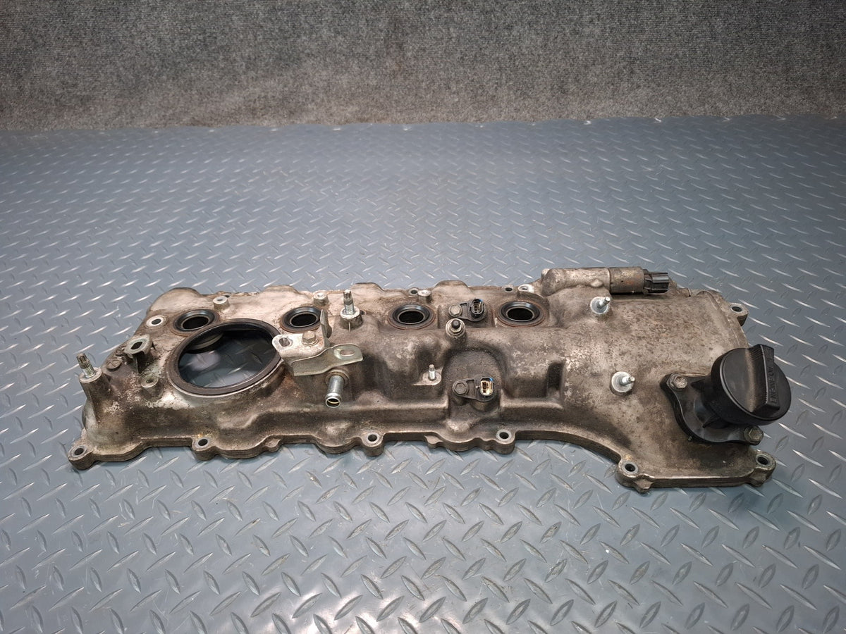 08-16 Lexus LS600HL UVF46 2URFSE Left Engine Cylinder Head Valve Cover OEM