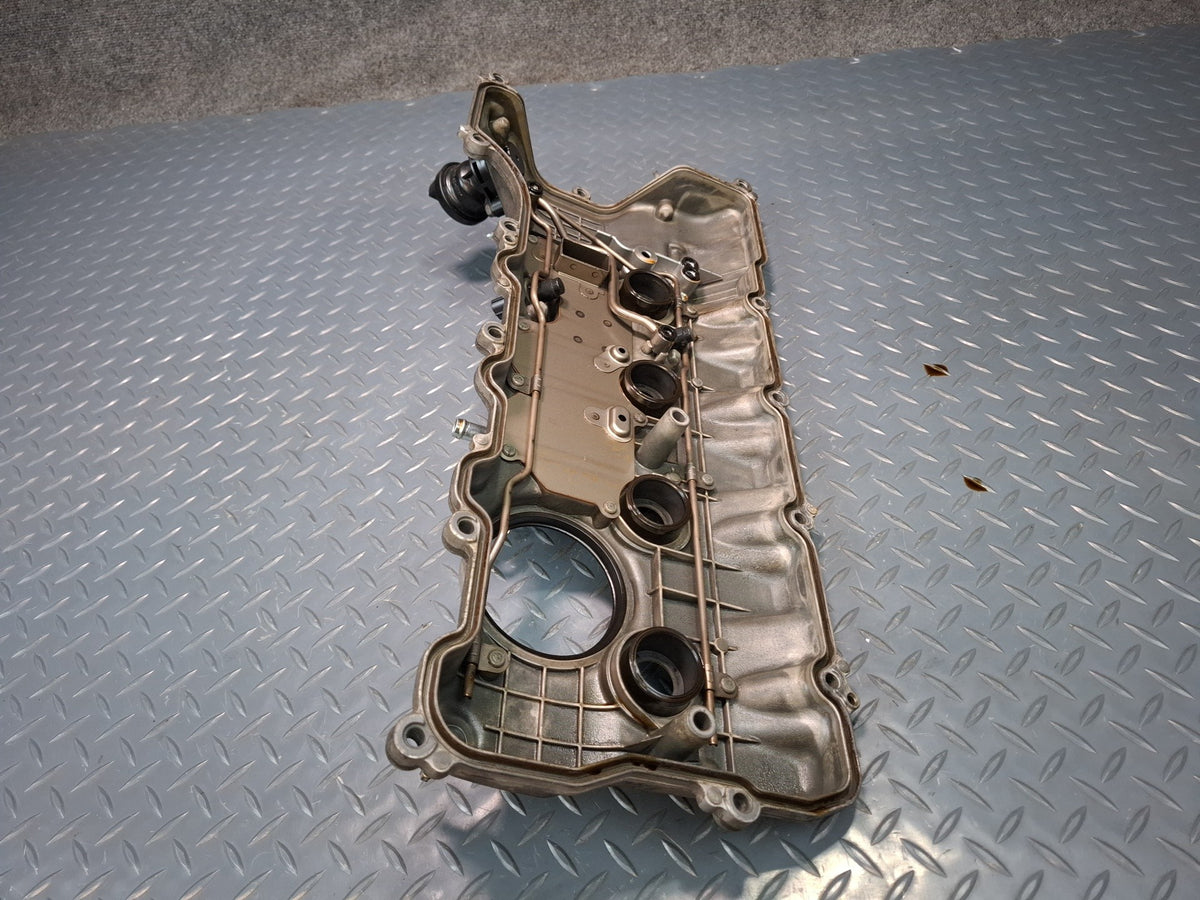 08-16 Lexus LS600HL UVF46 2URFSE Left Engine Cylinder Head Valve Cover OEM