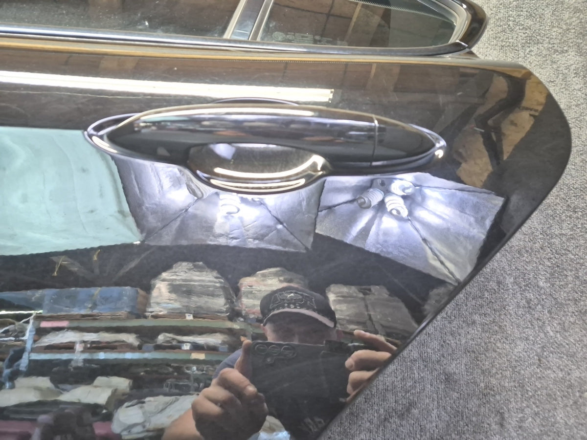 17-25 Alfa Romeo Giulia Rear Left Side Door Shell Panel w Glass Black OEM