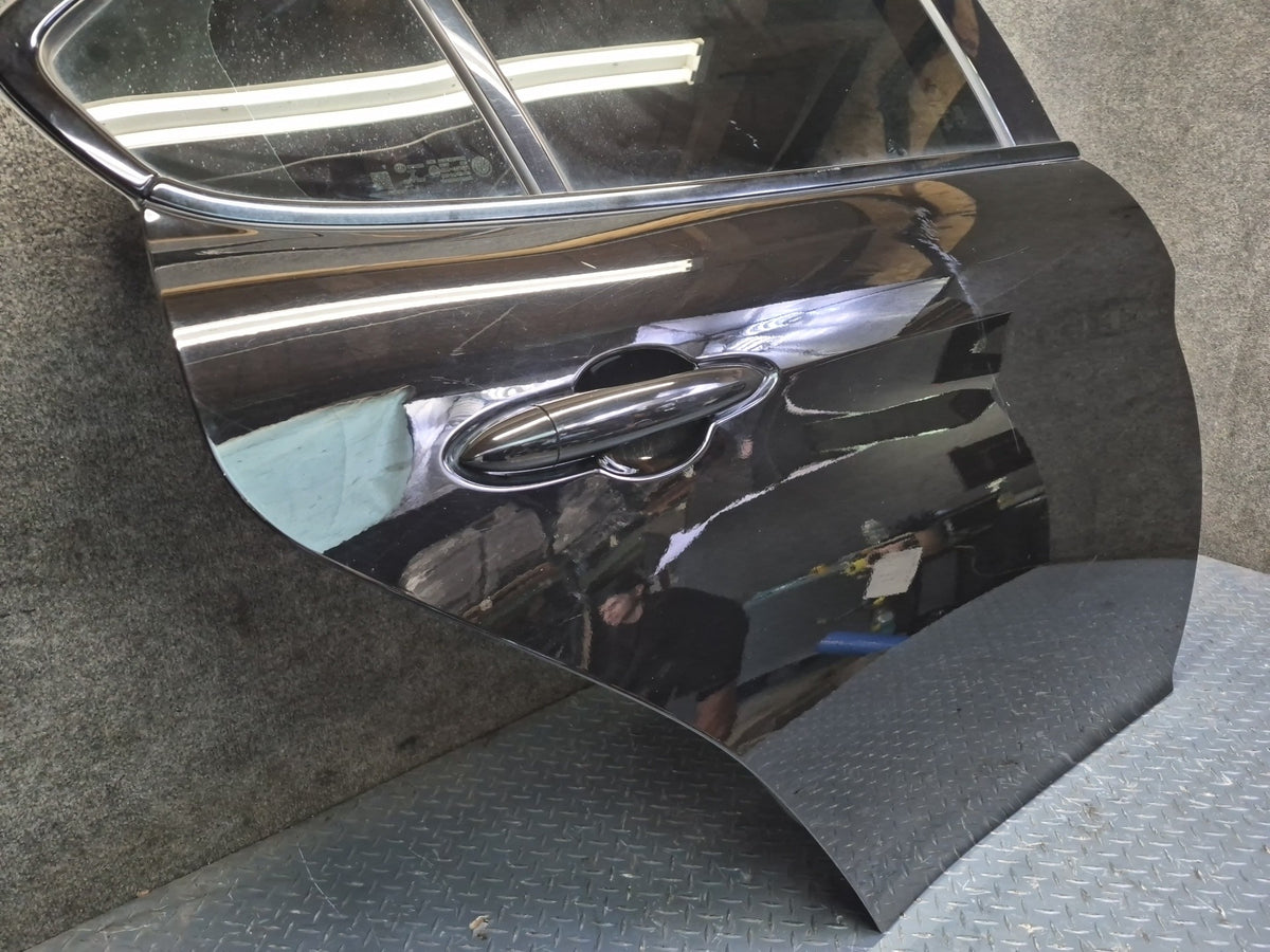 17-25 Alfa Romeo Giulia Rear Right Side Door Shell Panel w Glass Black OEM