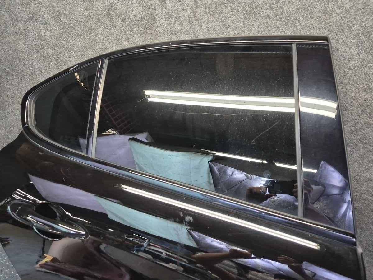 17-25 Alfa Romeo Giulia Rear Right Side Door Shell Panel w Glass Black OEM