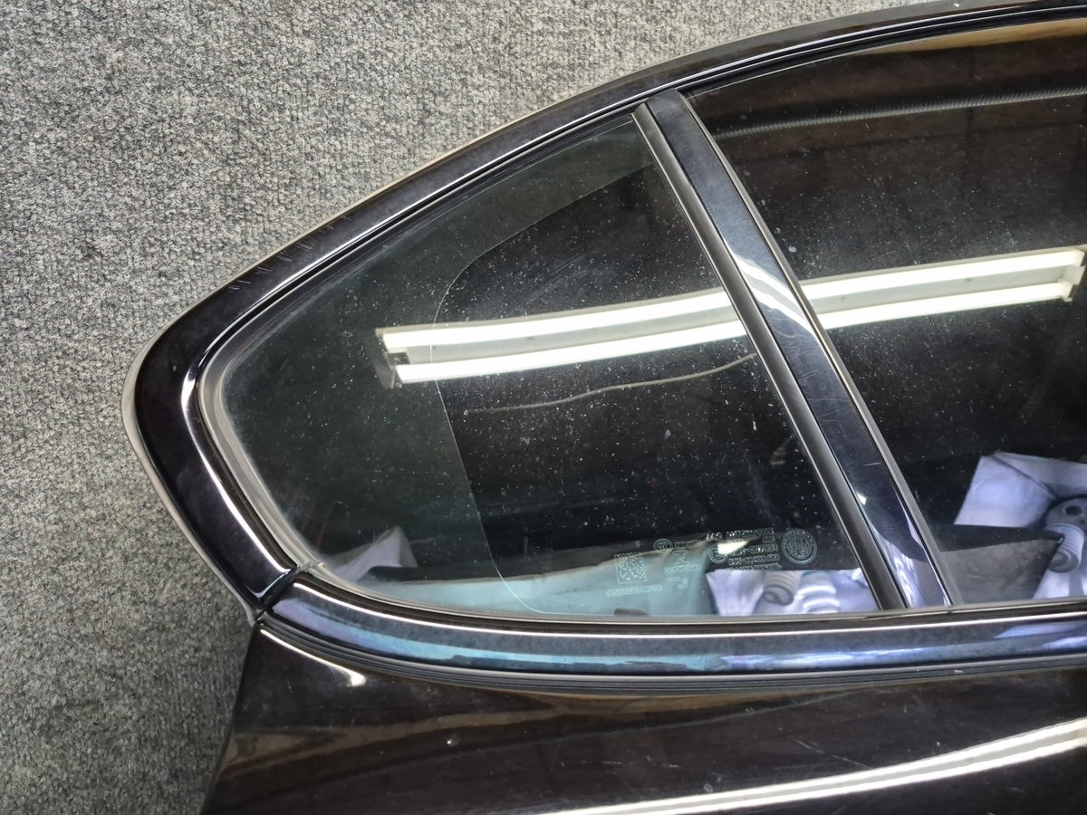 17-25 Alfa Romeo Giulia Rear Right Side Door Shell Panel w Glass Black OEM