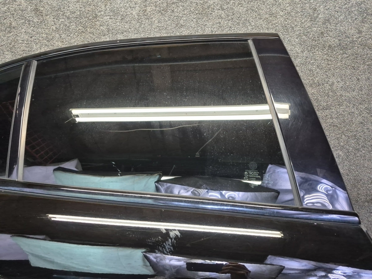 17-25 Alfa Romeo Giulia Rear Right Side Door Shell Panel w Glass Black OEM