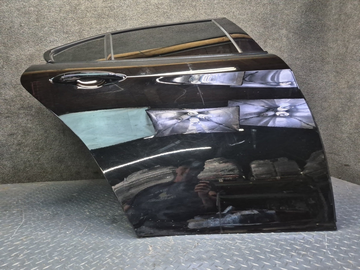 17-25 Alfa Romeo Giulia Rear Right Side Door Shell Panel w Glass Black OEM