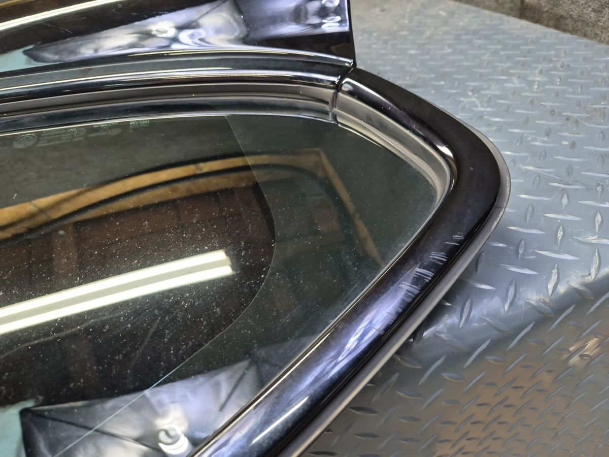 17-25 Alfa Romeo Giulia Rear Right Side Door Shell Panel w Glass Black OEM