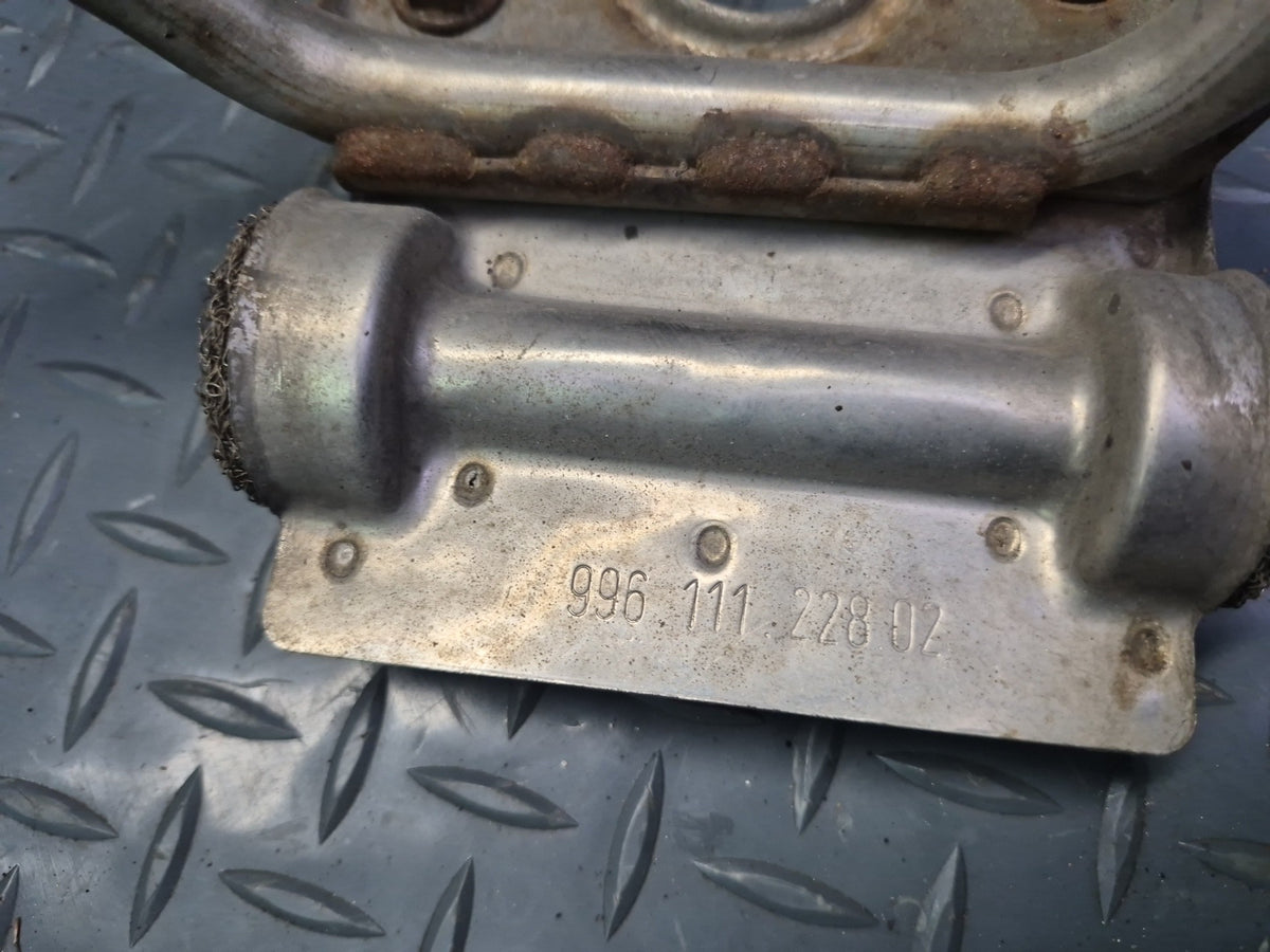 1999-2001 Porsche 911 996 3.4L Rear Right Exhaust Muffler Bracket Support