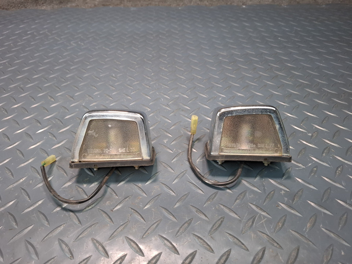 1983 Toyota Celica RA65 Convertible Rear Left & Right License Light Lamp Set OEM