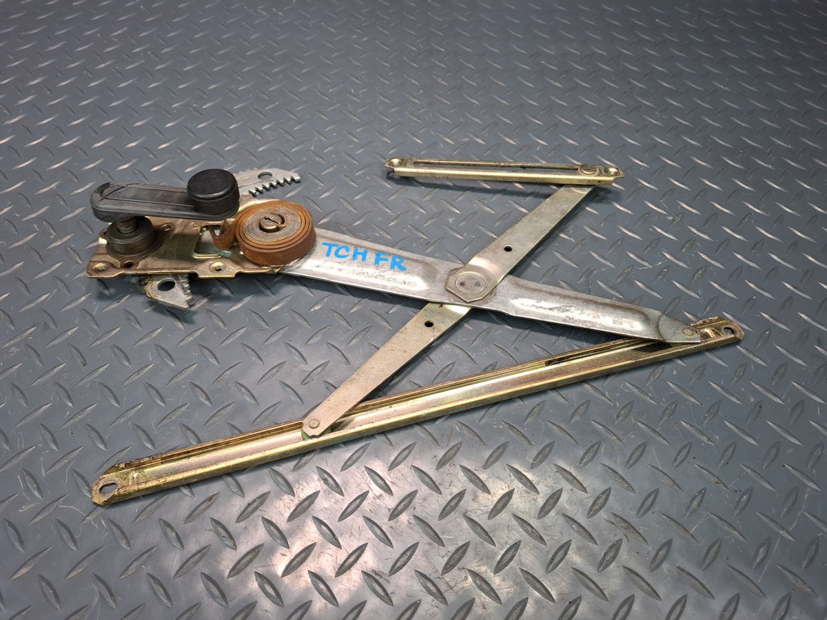 82-85 Toyota Celica RA65 Right Door Manual Window Regulator w Handle OEM
