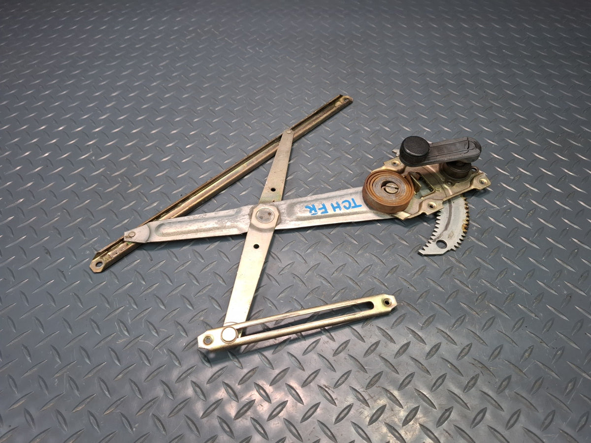 82-85 Toyota Celica RA65 Right Door Manual Window Regulator w Handle OEM