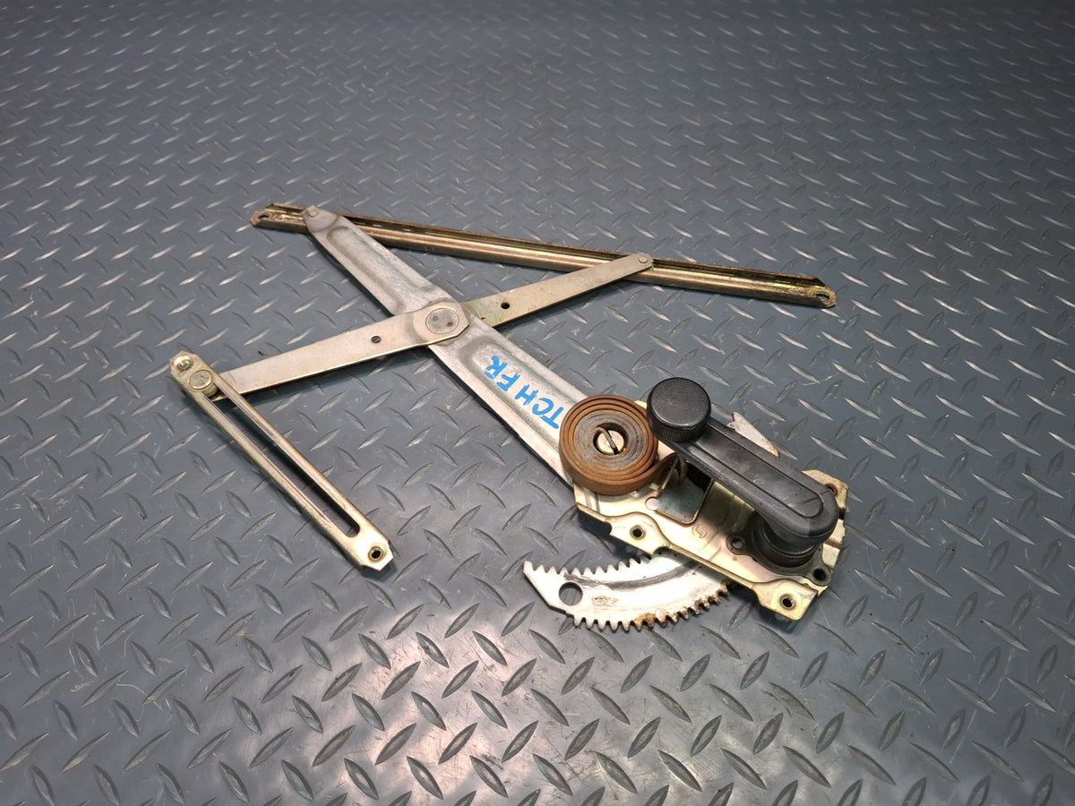 82-85 Toyota Celica RA65 Right Door Manual Window Regulator w Handle OEM