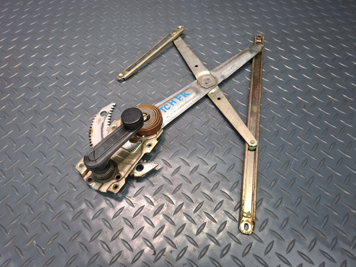 82-85 Toyota Celica RA65 Right Door Manual Window Regulator w Handle OEM