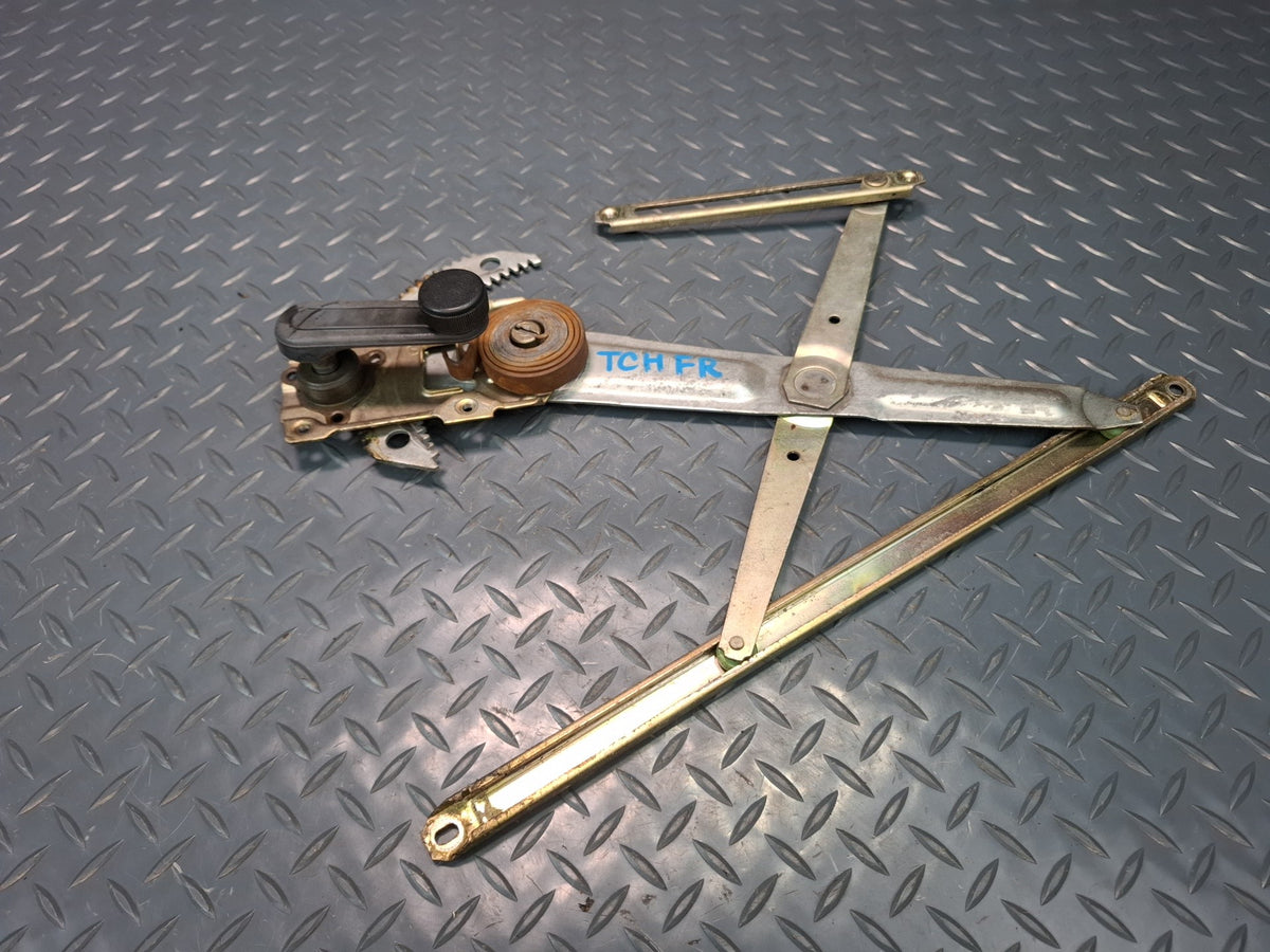82-85 Toyota Celica RA65 Right Door Manual Window Regulator w Handle OEM