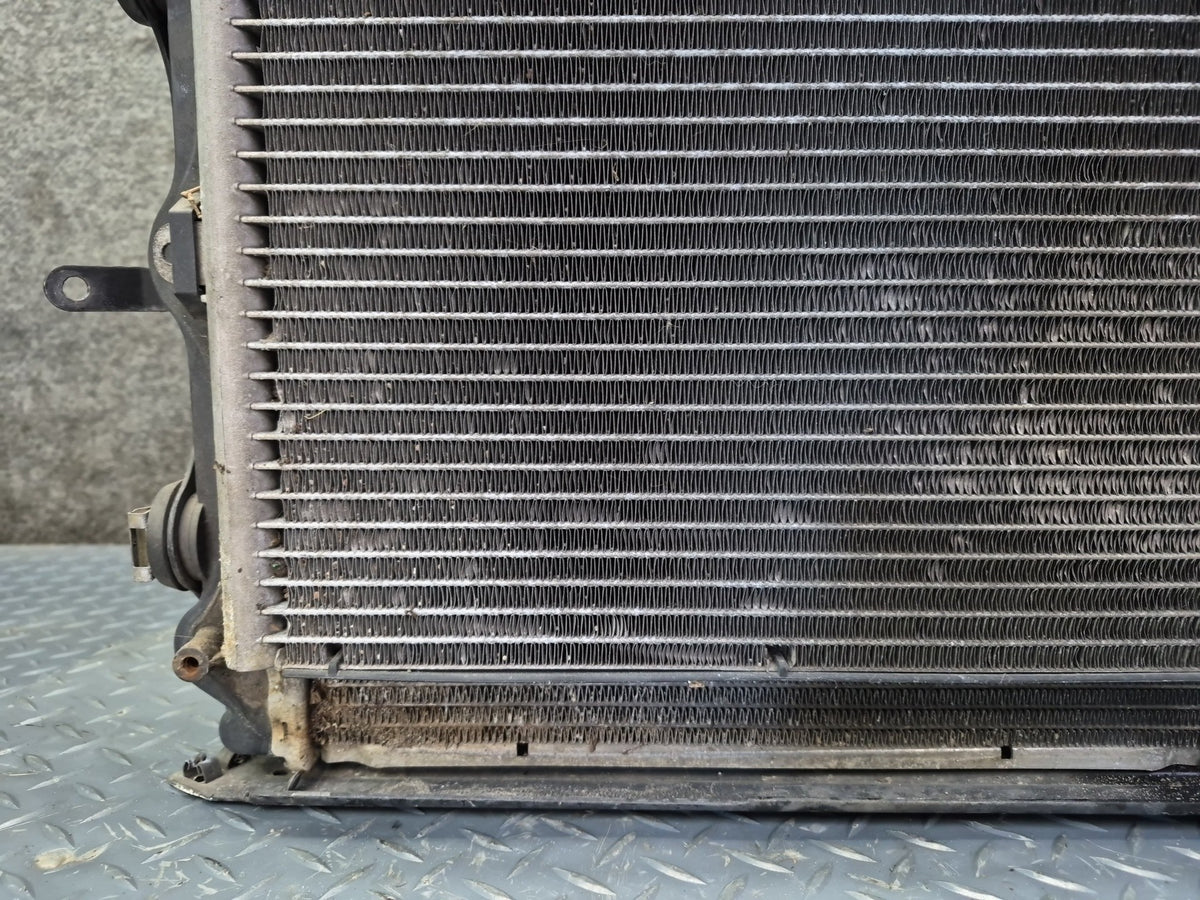1999-2001 Porsche 911 996 Right Engine Radiator A/C Condenser Fan w Shroud