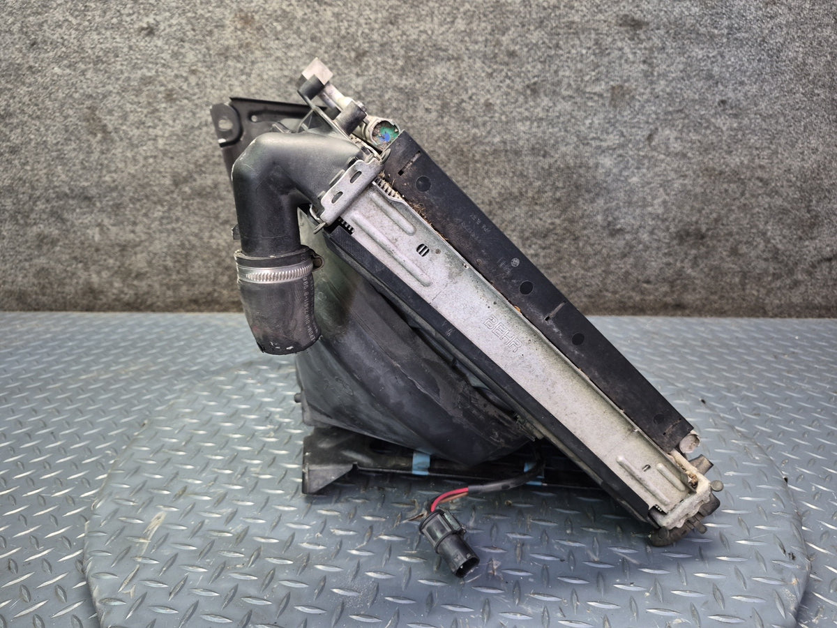 1999-2001 Porsche 911 996 Right Engine Radiator A/C Condenser Fan w Shroud