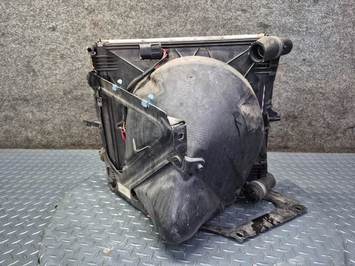 1999-2001 Porsche 911 996 Left Engine Radiator Cooling Fan w Shroud