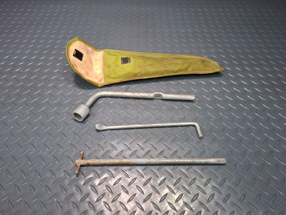 82-85 Toyota Celica RA65 Emergency Spare Tire Wrench Tool Set w Case OEM