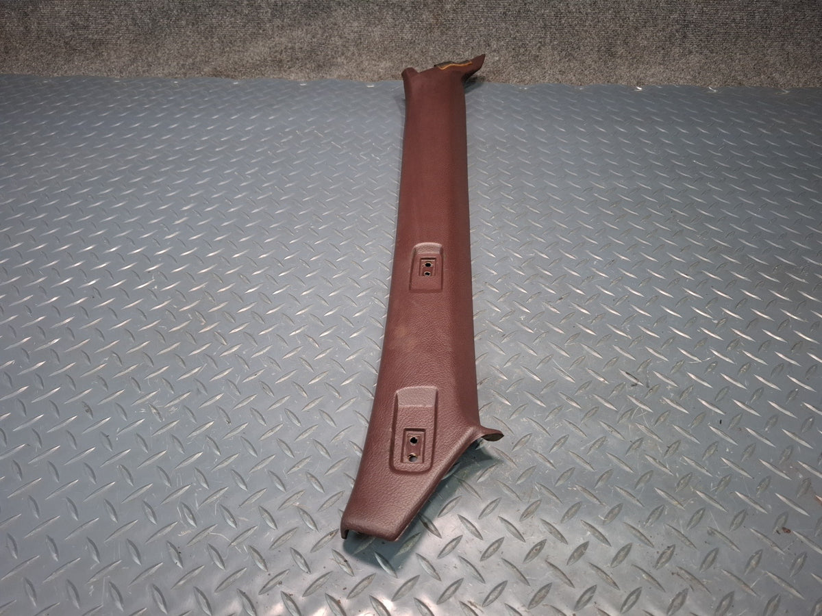 86-92 Toyota Supra MA71 Front Interior A Pillar Trim Cover Panel Set Maroon OEM