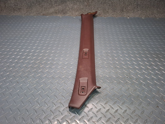 86-92 Toyota Supra MA71 Front Interior A Pillar Trim Cover Panel Set Maroon OEM