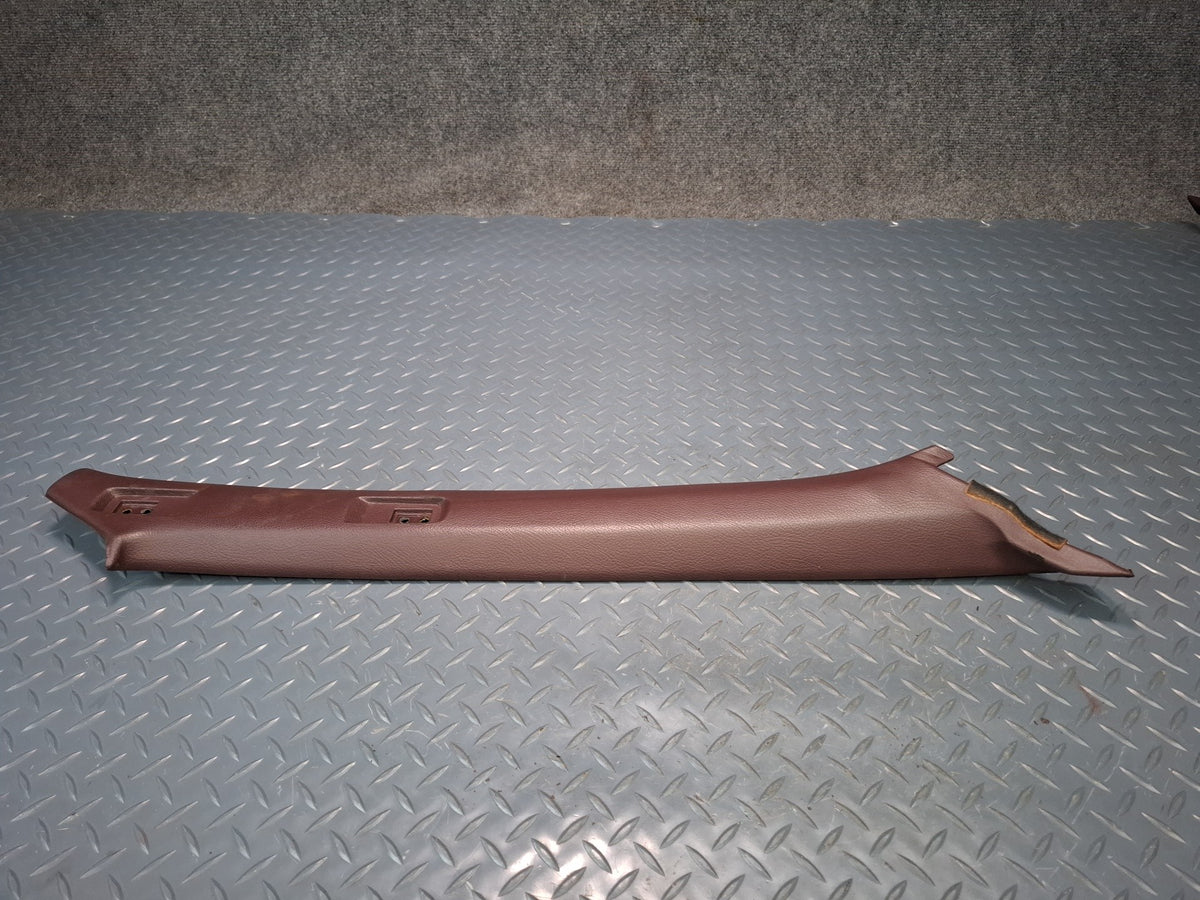 86-92 Toyota Supra MA71 Front Interior A Pillar Trim Cover Panel Set Maroon OEM